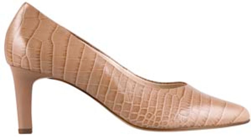 Beige Hogl Croco Pumps