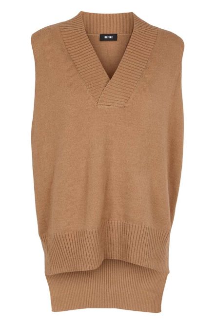 Hovedbilde Define strikket vest camelfarget