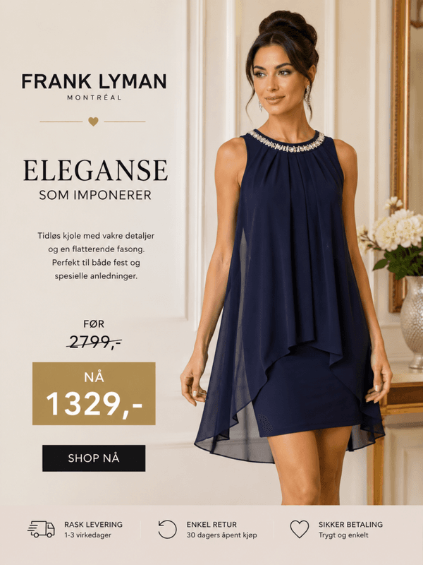 Frank Lyman Blå Diamant Kjole