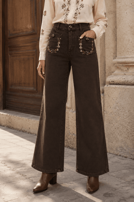 Hovedbilde Lecoco brune Lotta Jeans