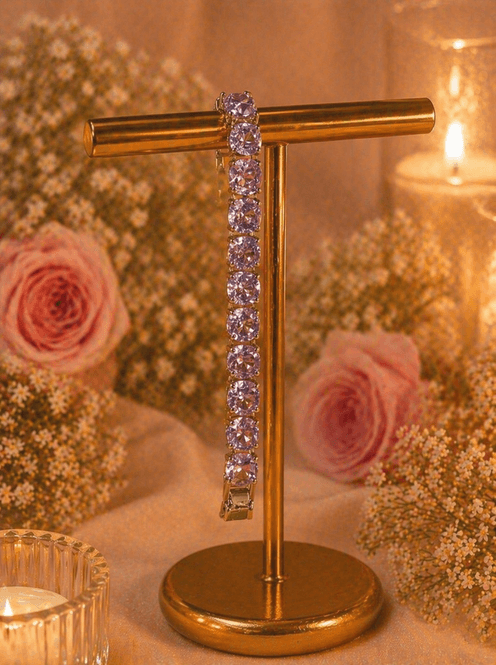 Hovedbilde Bibba Rosa Strass Armbånd