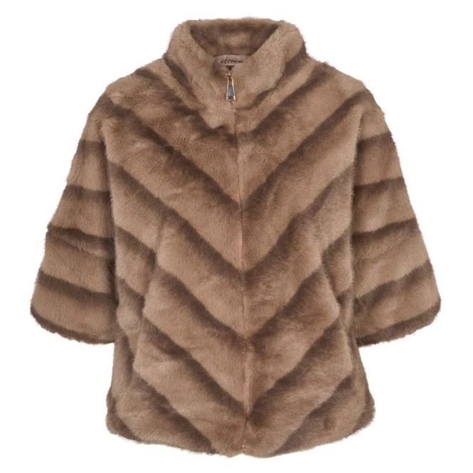 Hovedbilde Lecoco Lys brun fuske pels jakke