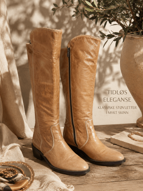 Neon beige støvletter