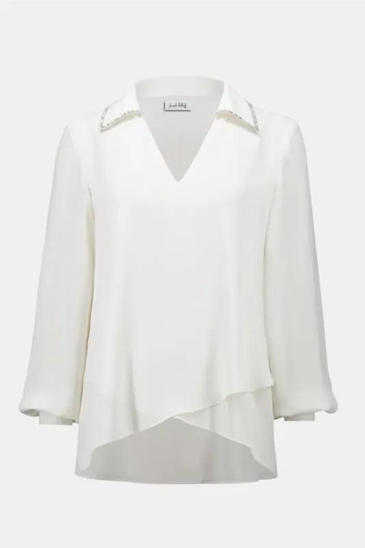 Joseph Ribkoff Georgette Flared Layered Topp 