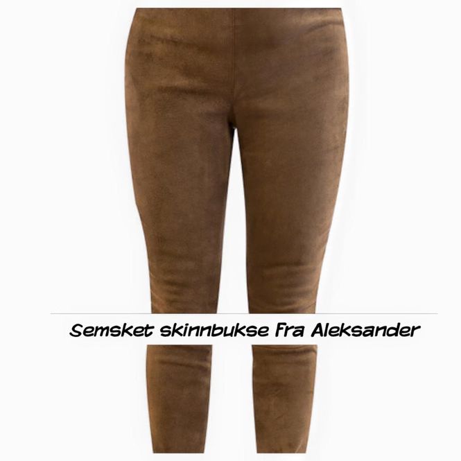 Hovedbilde Oliven semsket skinnbukse