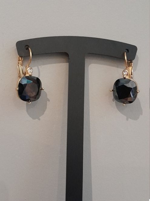 Hovedbilde Swarowski øredobber sort