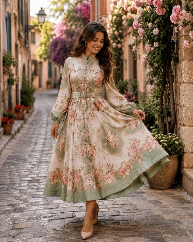 Beate Dress Pale Green